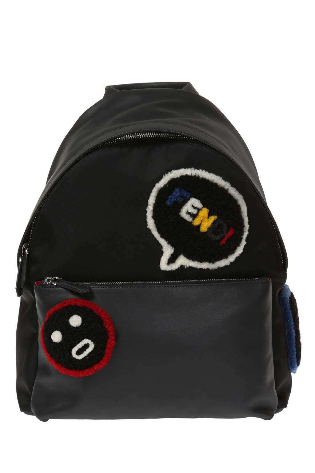 Backpack with fur appliques Fendi - Vitkac TW